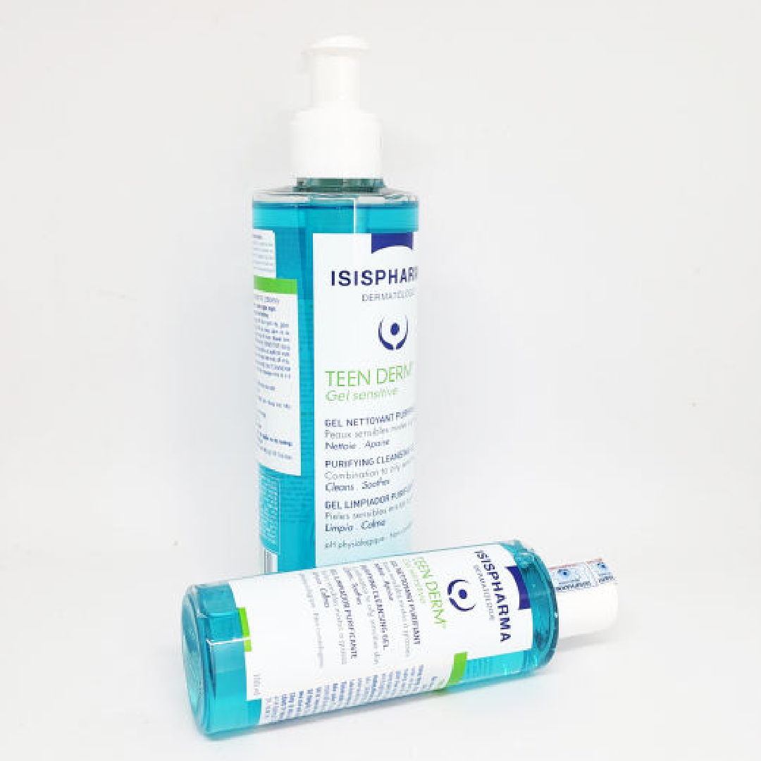 Teen Derm Gel Sensitive (Limpiador facial para piel grasa y sensible)