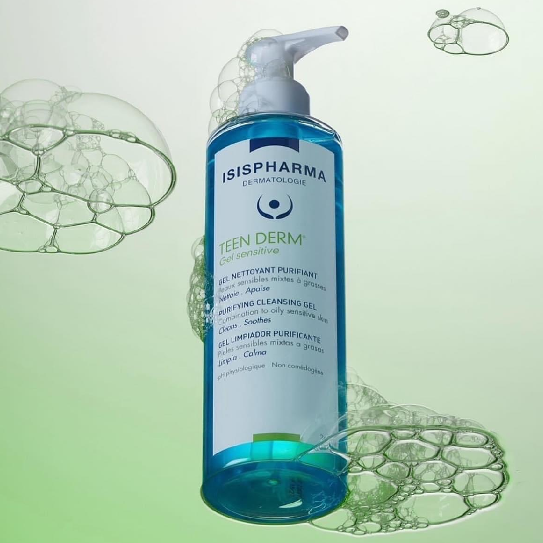 Teen Derm Gel Sensitive (Limpiador facial para piel grasa y sensible)
